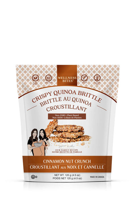 Crispy Quinoa Brittle Cinnamon Nut Crunch